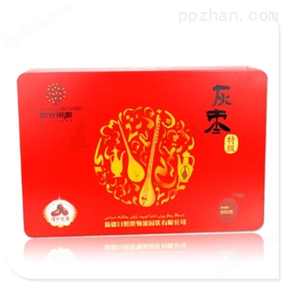 红枣铁盒|厂家生产红枣金属盒|铁质农产品盒订做