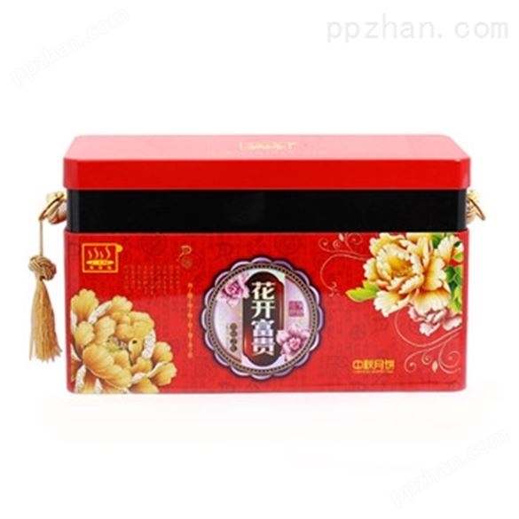 长方形中秋月饼马口铁盒 免费设计粽子铁罐 铁盒订制