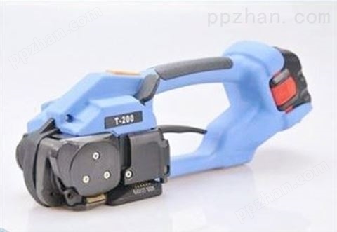 珠海PET塑钢带电动免扣打包机，电动捆包机