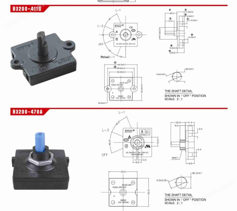 4 position rotary switch