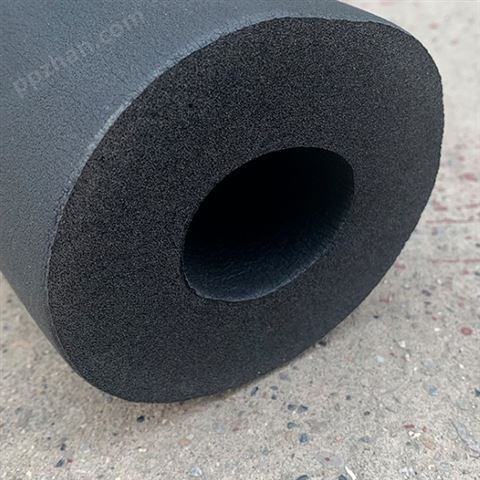 水管橡塑保温管 空调黑色橡塑管 铝箔贴面橡塑海绵管 普莱斯德 橡塑直销 布林品牌