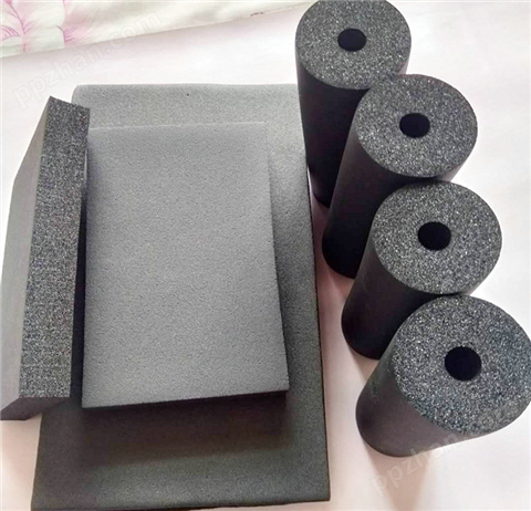 水管橡塑保温管 空调黑色橡塑管 铝箔贴面橡塑海绵管 普莱斯德 橡塑直销 布林品牌