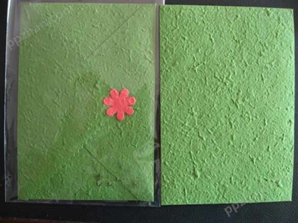 绿色手工纸信封