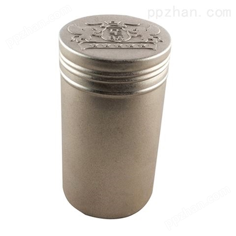 银色圆形保健品铁罐