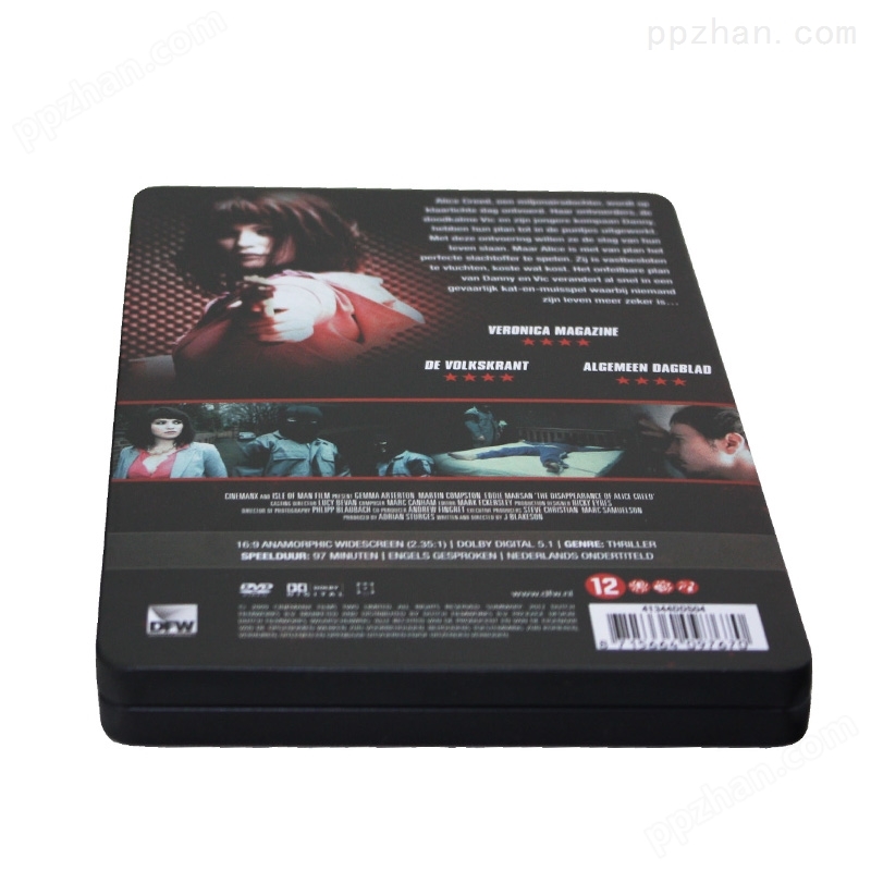 美国电影黑蝴蝶电影DVD高档马口铁包装铁盒